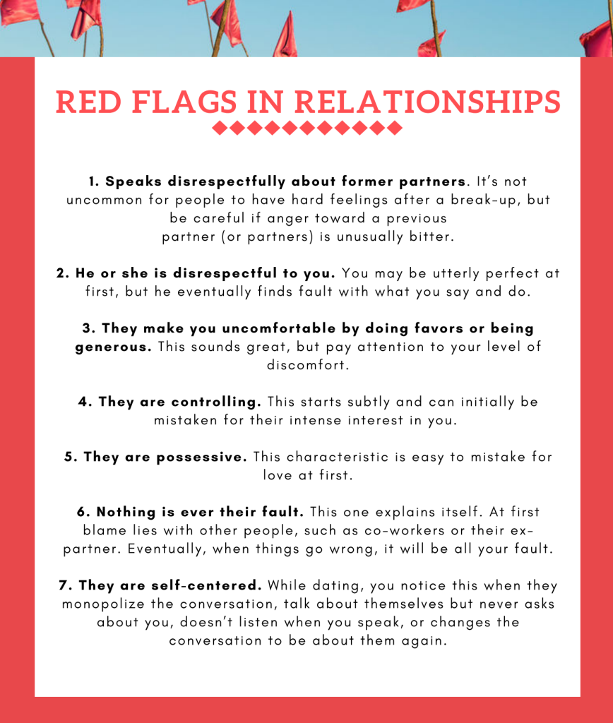 7 red flags in relationships